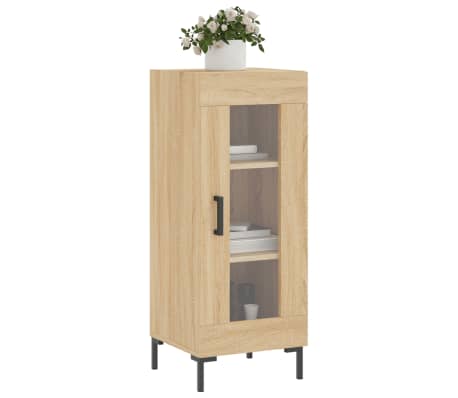 vidaXL Servantă, stejar sonoma, 34,5x34x90 cm, lemn compozit