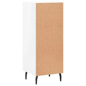 Příborník bílý s vysokým leskem 34,5x34x90 cm kompozitní dřevo - obrázek 8