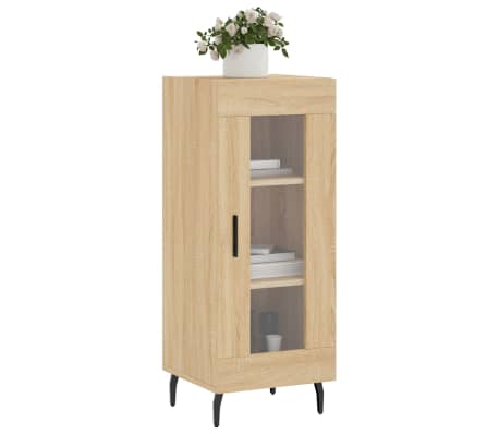 vidaXL Komoda boja hrasta sonome 34,5x34x90 cm od konstruiranog drva