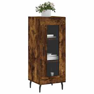 vidaXL Buffet Ch&ecirc;ne fum&eacute; 34,5x34x90 cm Bois d'ing&eacute;nierie