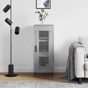 Komoda siva sonoma 34,5x34x90 cm inženirski les