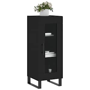 vidaXL Buffet Noir 34,5x34x90 cm Bois d'ing&eacute;nierie
