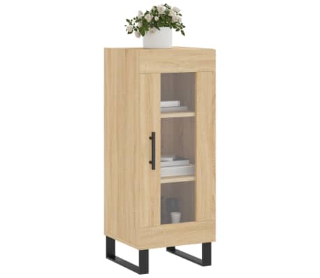 vidaXL Sideboard Sonoma Oak 34.5x34x90 cm Engineered Wood