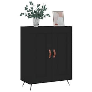 vidaXL Credenza Nera 69,5x34x90 cm in Legno Multistrato
