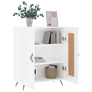 Příborník bílý s vysokým leskem 69,5x34x90 cm kompozitní dřevo - obrázek 4