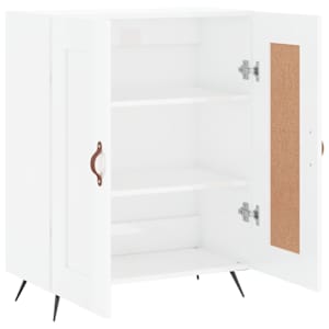 Příborník bílý s vysokým leskem 69,5x34x90 cm kompozitní dřevo - obrázek 6