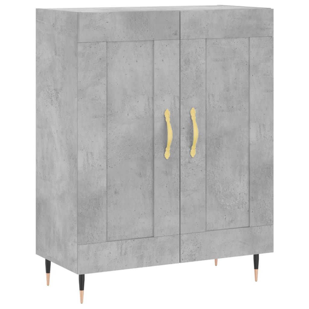 vidaXL Příborník betonově šedý 69,5 x 34 x 90 cm kompozitní dřevo