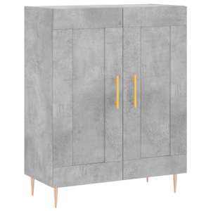 Příborník betonově šedý 69,5 x 34 x 90 cm kompozitní dřevo - obrázek 2