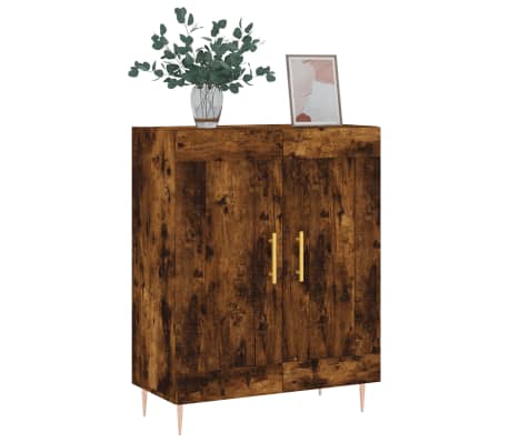 vidaXL Servantă, stejar fumuriu, 69,5x34x90 cm, lemn compozit