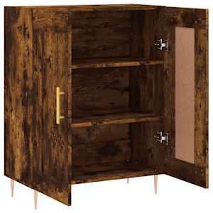 Příborník kouřový dub 69,5 x 34 x 90 cm kompozitní dřevo - obrázek 6