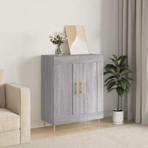 Komoda siva sonoma 69,5x34x90 cm inženirski les