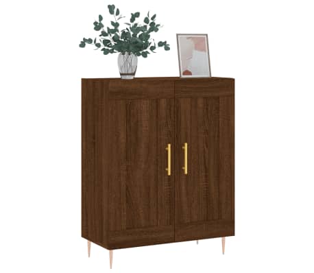 vidaXL Credenza Rovere Marrone 69,5x34x90 cm in Legno Multistrato