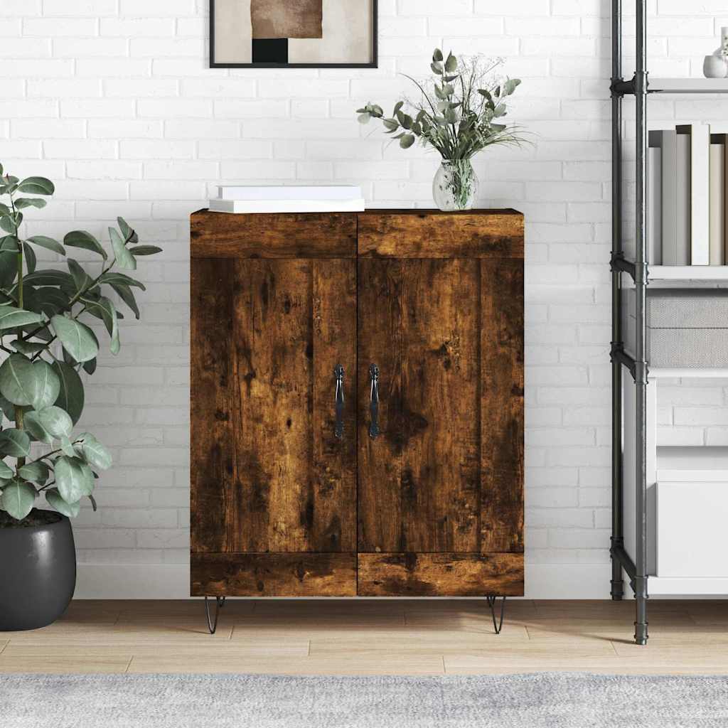 vidaXL Sideboard Räuchereiche 69,5x34x90 cm Holzwerkstoff