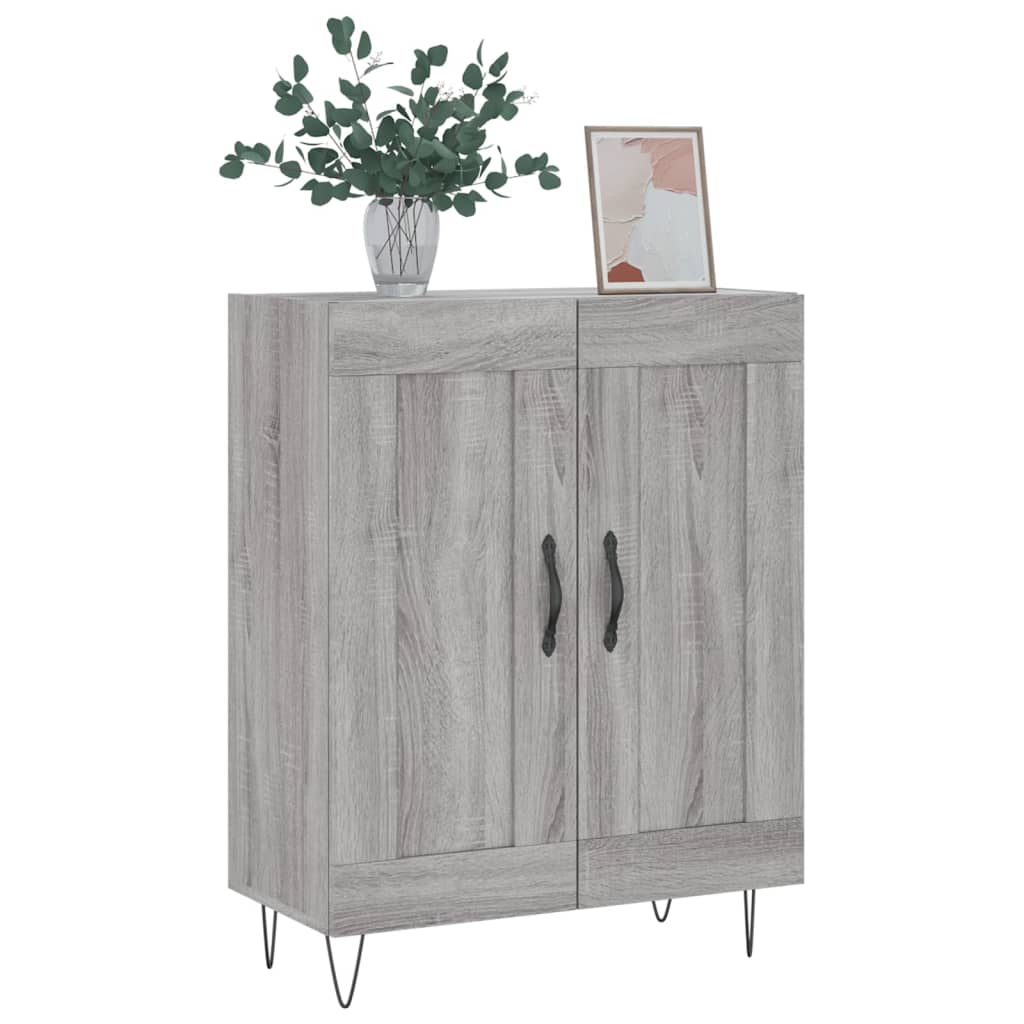 vidaXL Sideboard Grey Sonoma 69.5x34x90 cm Engineered Wood