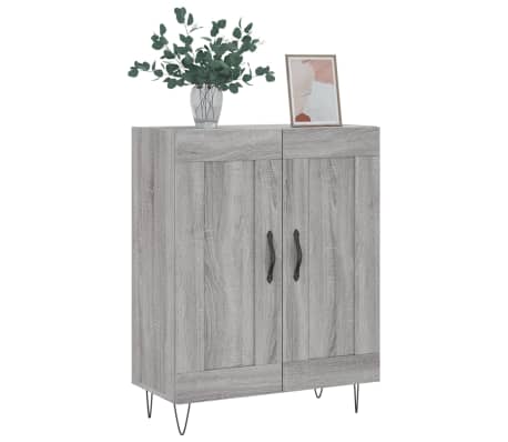 vidaXL Sideboard Grey Sonoma 69.5x34x90 cm Engineered Wood