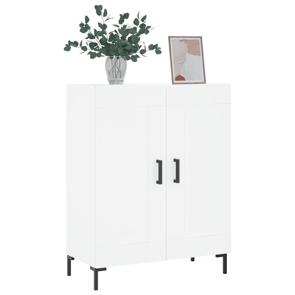 vidaXL Dressoir 69,5x34x90 cm bewerkt hout wit afbeelding