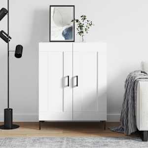 Komoda bela 69,5x34x90 cm inženirski les