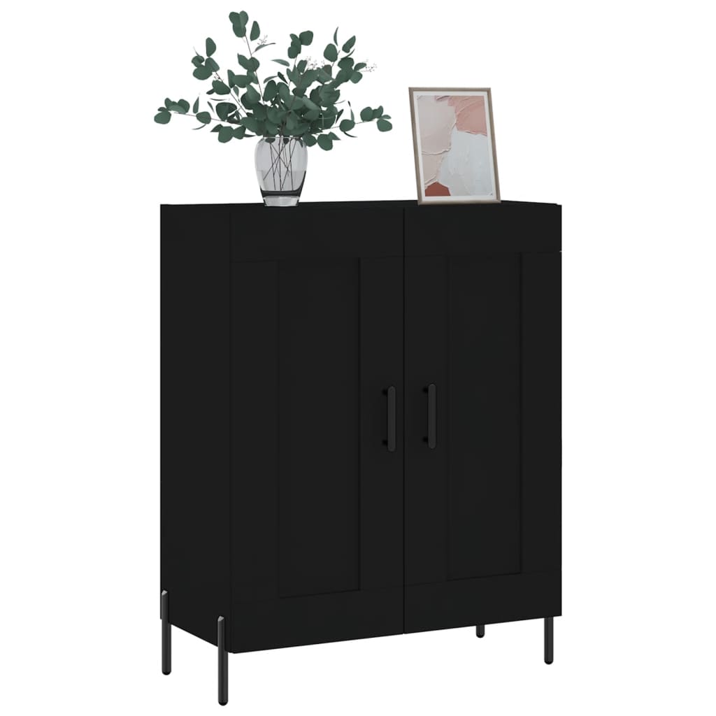 vidaXL Sideboard Schwarz 69,5x34x90 cm Holzwerkstoff