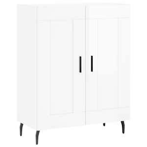 Příborník bílý s vysokým leskem 69,5x34x90 cm kompozitní dřevo - obrázek 2