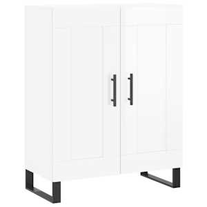 Příborník bílý s vysokým leskem 69,5x34x90 cm kompozitní dřevo - obrázek 2