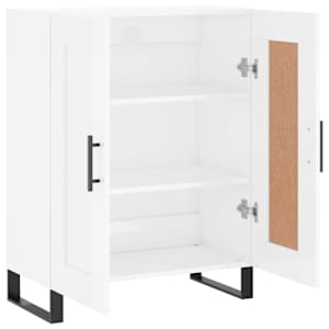 Příborník bílý s vysokým leskem 69,5x34x90 cm kompozitní dřevo - obrázek 6
