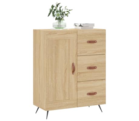 vidaXL Sideboard Sonoma Oak 69.5x34x90 cm Engineered Wood