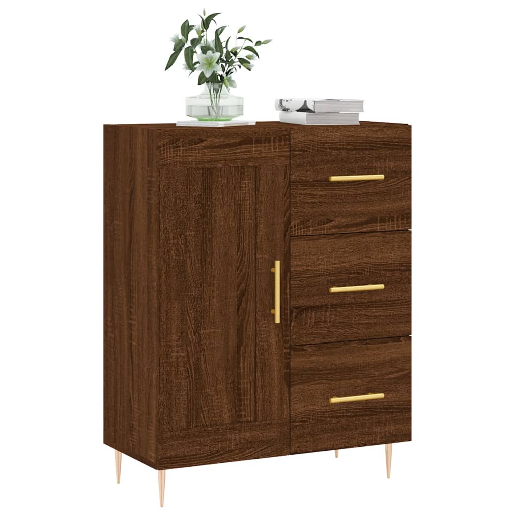 vidaXL Sideboard Brown Oak 69.5x34x90 cm Engineered Wood