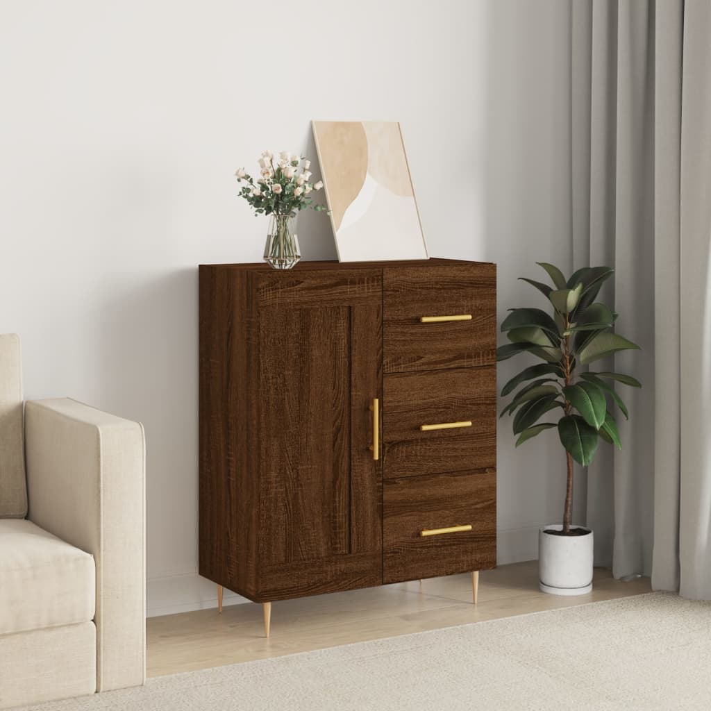 vidaXL Sideboard Braun Eichen-Optik 69,5x34x90 cm Holzwerkstoff