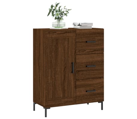 vidaXL Szafka, brązowy dąb, 69,5x34x90 cm, materiał drewnopochodny
