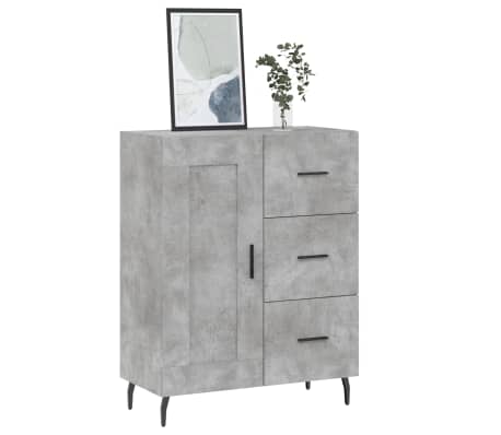 vidaXL sk&aelig;nk 69,5x34x90 cm konstrueret tr&aelig; betongr&aring;