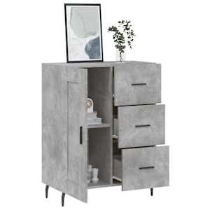Příborník betonově šedý 69,5 x 34 x 90 cm kompozitní dřevo - obrázek 4