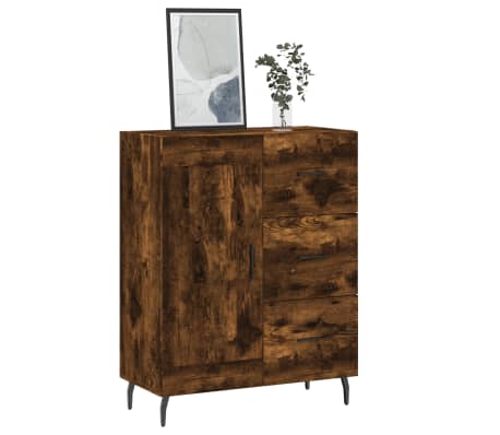 vidaXL Sideboard Räuchereiche 69,5x34x90 cm Holzwerkstoff