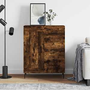 Komoda dimljeni hrast 69,5x34x90 cm inženirski les