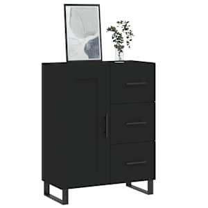 vidaXL Sideboard Black 69.5x34x90 cm Engineered Wood