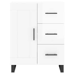 Příborník bílý s vysokým leskem 69,5x34x90 cm kompozitní dřevo - obrázek 5