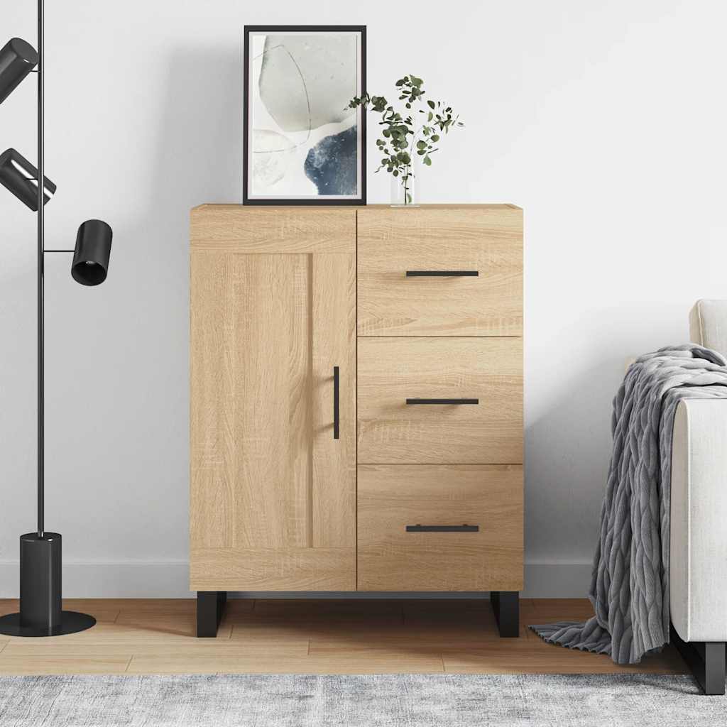 vidaXL Servantă, stejar sonoma, 69,5x34x90 cm, lemn compozit