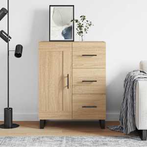 Komoda sonoma hrast 69,5x34x90 cm inženirski les