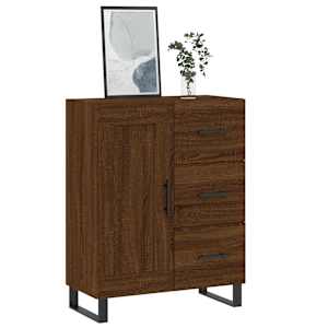 vidaXL Sideboard Brown Oak 69.5x34x90 cm Engineered Wood