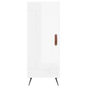 Příborník bílý s vysokým leskem 34,5x34x90 cm kompozitní dřevo - obrázek 5