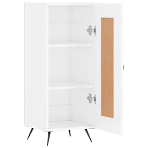 Příborník bílý s vysokým leskem 34,5x34x90 cm kompozitní dřevo - obrázek 6