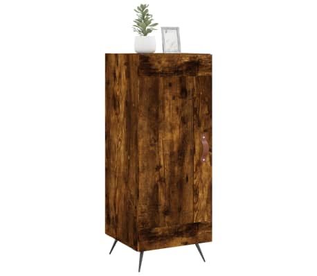 vidaXL Servantă, stejar fumuriu, 34,5x34x90 cm, lemn compozit