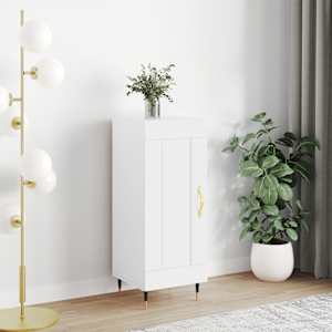 Komoda bela 34,5x34x90 cm inženirski les