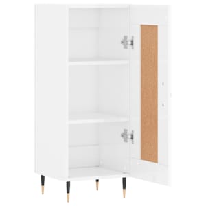Příborník bílý s vysokým leskem 34,5x34x90 cm kompozitní dřevo - obrázek 6