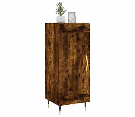 vidaXL Dressoir 34,5x34x90 cm bewerkt hout gerookt eiken