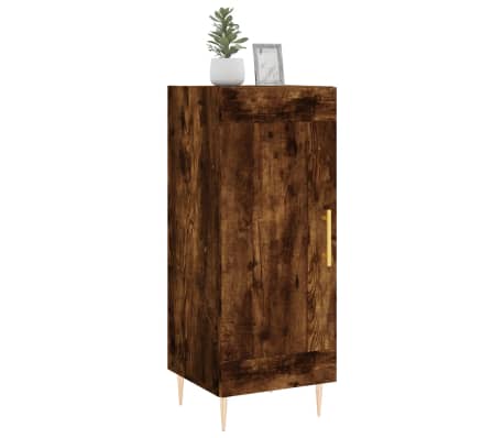vidaXL Buffet Ch&ecirc;ne fum&eacute; 34,5x34x90 cm Bois d'ing&eacute;nierie