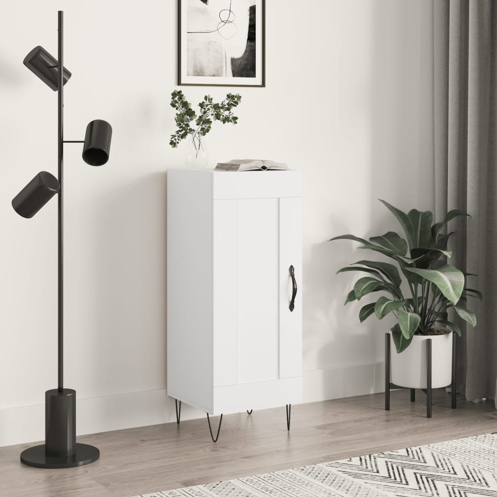 Buffet blanc 34,5x34x90 cm bois d'ingénierie