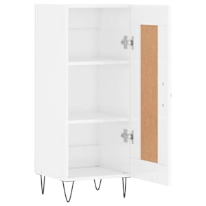 Příborník bílý s vysokým leskem 34,5x34x90 cm kompozitní dřevo - obrázek 6