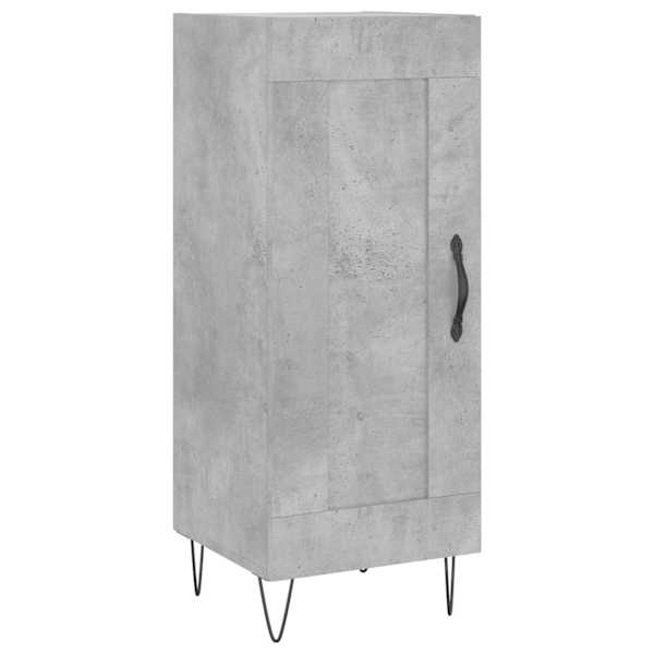 vidaXL puhvetkapp, betoonhall, 34,5 x 34 x 90 cm, tehispuit