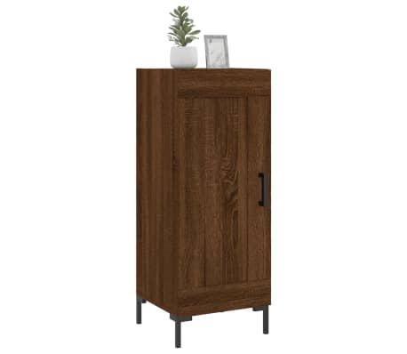 vidaXL Servantă, stejar maro, 34,5x34x90 cm, lemn compozit