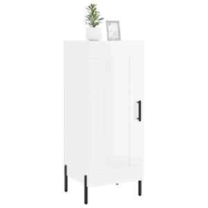 Příborník bílý s vysokým leskem 34,5x34x90 cm kompozitní dřevo - obrázek 3